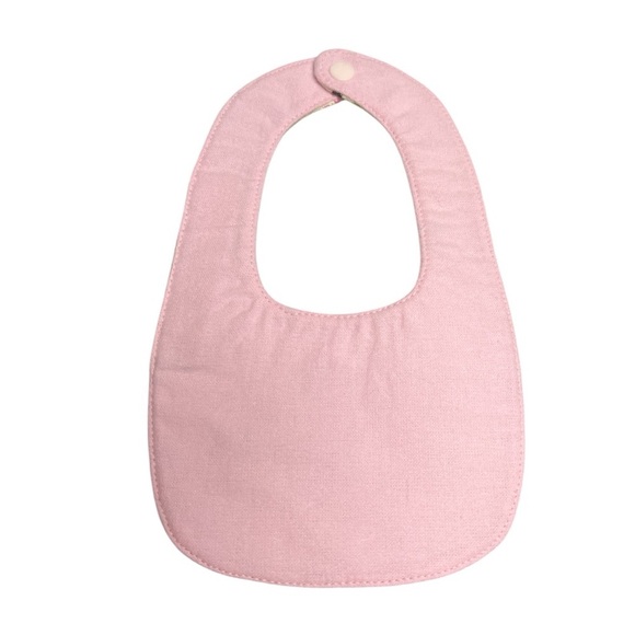 Hand Crafted Baby Bib with snap closure cotton snuggle flannel reversible - Picture 3 of 9